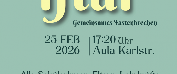 Aletta feiert Iftar – Gemeinsames Fastenbrechen am Mittwoch Aletta feiert Iftar – Gemeinsames Fastenbrechen am Mittwoch